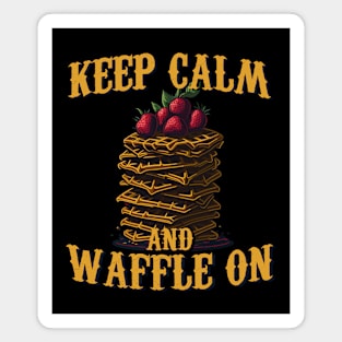 Waffle Maniac Breakfast Desert Magnet